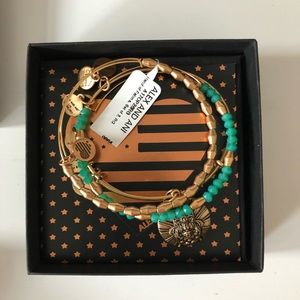 Alex and Ani Hand Bracelets Gold Hamsa beads